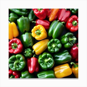 Colorful Peppers 66 Canvas Print