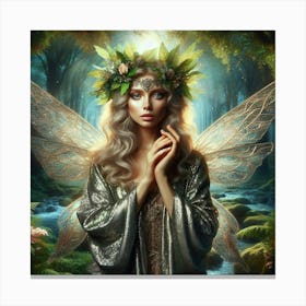 Fairy In The Forest 10 Canvas Print