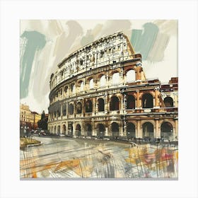 Rome - Colossion Canvas Print