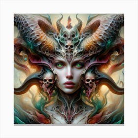 Demon Woman 3 Canvas Print