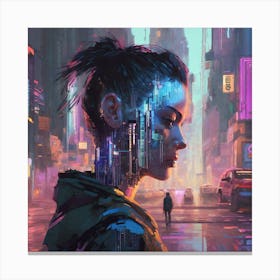 Cyberpunk Art Canvas Print