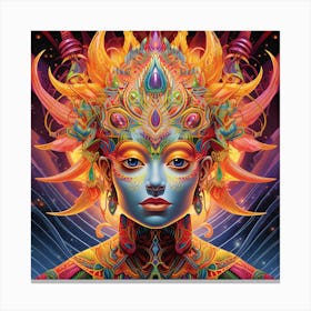 Psychedelic Woman Canvas Print