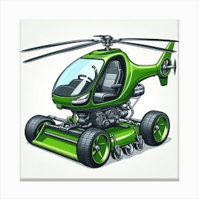 Helicopter Lawn Mower 1 Canvas Print