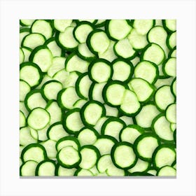 Cucumber Slices 3 Canvas Print