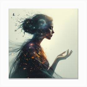 Dreaming Woman Canvas Print