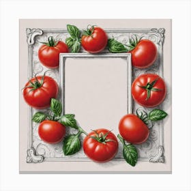 Frame Of Tomatoes 20 Canvas Print