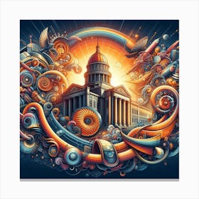 Cityscape Of Utah Canvas Print