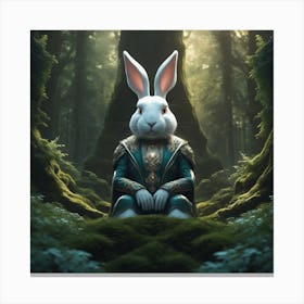 Rabbit In The Forest 38 Canvas Print