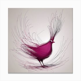 Abstract Bird Canvas Print