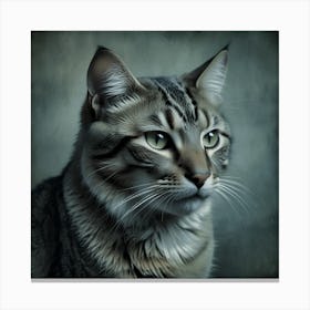 Portrait Of A Cat 10 Canvas Print