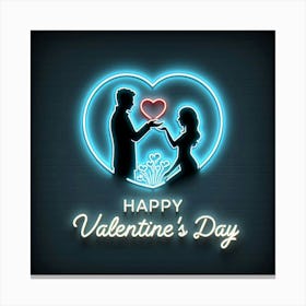 Happy Valentine'S Day 3 Canvas Print