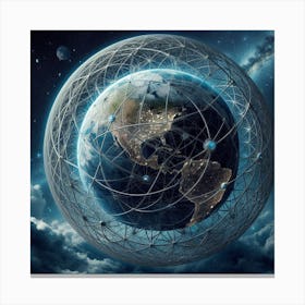 Earth In Space 37 Canvas Print