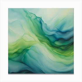 Abstract Wave Painting Canvas Print