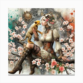 Steampunk Girl 7 Canvas Print