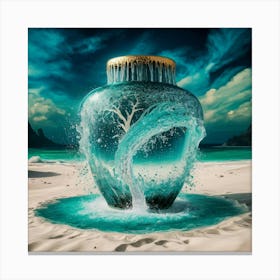 Jar Of Water Canvas Print