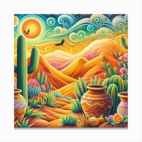 Mexican Landscape Canvas Print