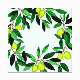 Olive Wreath Canvas Print