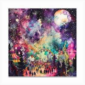 Csgboss Paint An Intricate Illustration Of A Carnival Where Rea A1d2114a 8df9 4452 A962 2f4491cc5211 Canvas Print