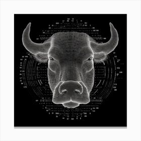 Bull Head 1 Canvas Print