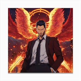 Lucifer Fan Art (Netflix) Canvas Print
