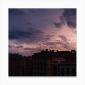 Barcelona Sunset II Canvas Print