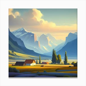 Landscape Painting 129 Canvas Print