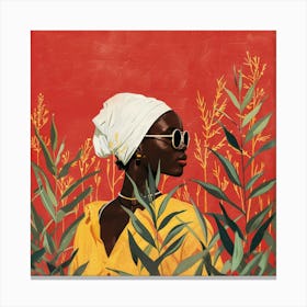 Portrait Of A Black Woman 7 Canvas Print