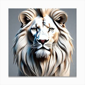 Lion Head 48 Canvas Print