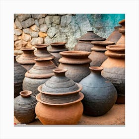 Firefly The People Of The Indus Valley Civilization Used A Variety Of Pottery Vessels For Various Pu (2) Canvas Print