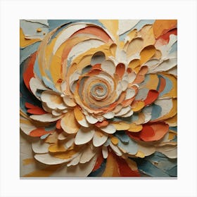 Abstract Flower Painting Canvas Print