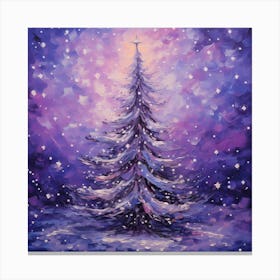 Violet Pine Symphony Canvas Print