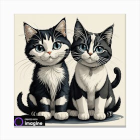 Two Kittens Canvas Print