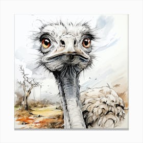 Ostrich 7 Canvas Print