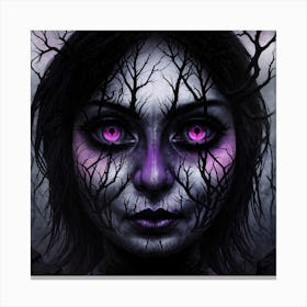 Girl In The Forest Canvas Print