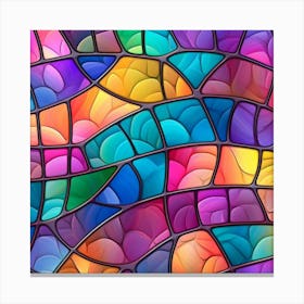 Stained Glass Background Canvas Print