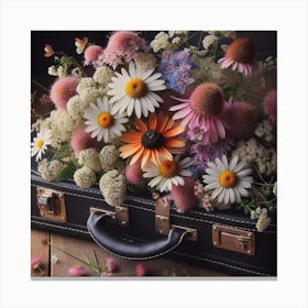 Flowers in a case Canvas Print