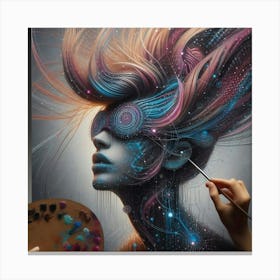 Futuristic Painting Canvas Print