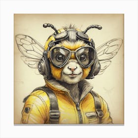 Bee Pilot Canvas Print