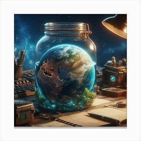 Earth In A Jar Canvas Print