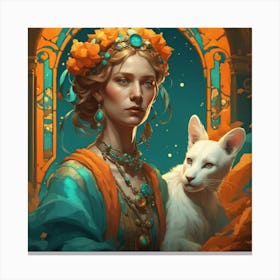 Lady With An Ermine 1 Canvas Print
