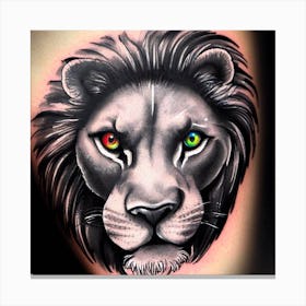 Lion Tattoo 2 Canvas Print