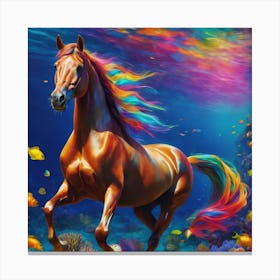 Colorful Horse Canvas Print