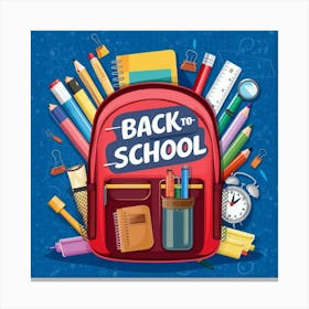 Back To School 3 Canvas Print