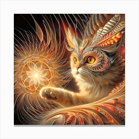 Feline Cat Creative Artwork Illustration 63 Canvas Print