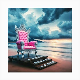 Pink Throne Canvas Print