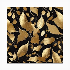 Golden leaves Canvas Print