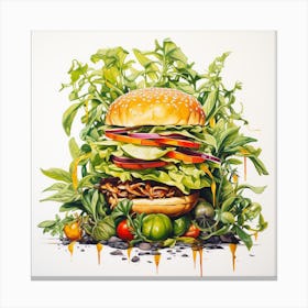 Burger Canvas Print