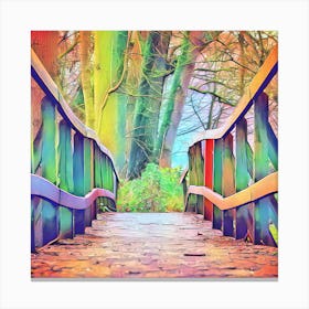 BB Borsa Abstract Bridge Canvas Print