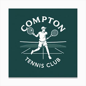 Compton Tennis Club Logo Canvas Print