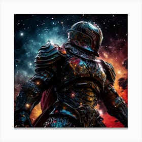 Cosmic Warrior In Space Canvas Print